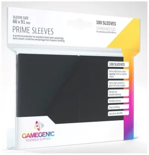 GameGenic - Prime Sleeves: Black (100)