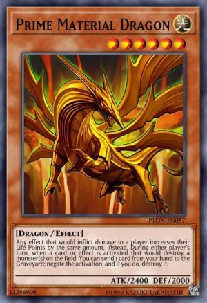 Prime Material Dragon - (Premium Gold) - (PGLD-EN065) - (Gold Rare)