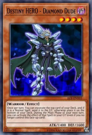 Destiny HERO - Diamond Dude - (Enemy of Justice) - (EOJ-EN003) - (Rare)
