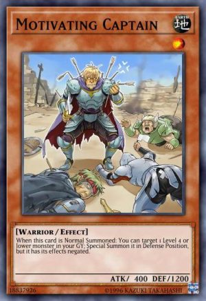 Motivating Captain - (2018 Mega-Tin Mega Pack) - (MP18-EN055) - (Rare)