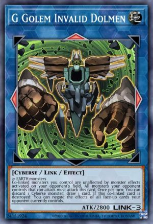 G Golem Invalid Dolmen - (Battles of Legend Crystal Revenge) - (BLCR-EN044) - (Secret Rare)
