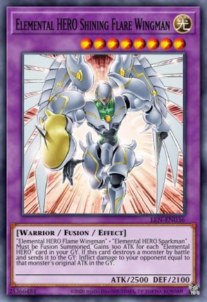 Elemental HERO Shining Flare Wingman - (Hidden Arsenal Chapter 1) - (HAC1-EN020) - (Common)