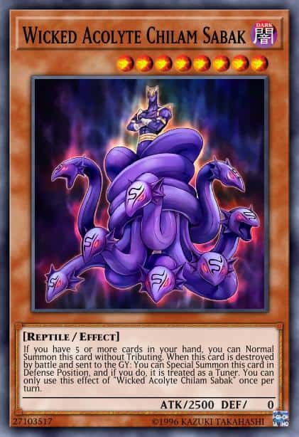 Wicked Acolyte Chilam Sabak - (Code of the Duelist) - (COTD-EN093) - (Common)