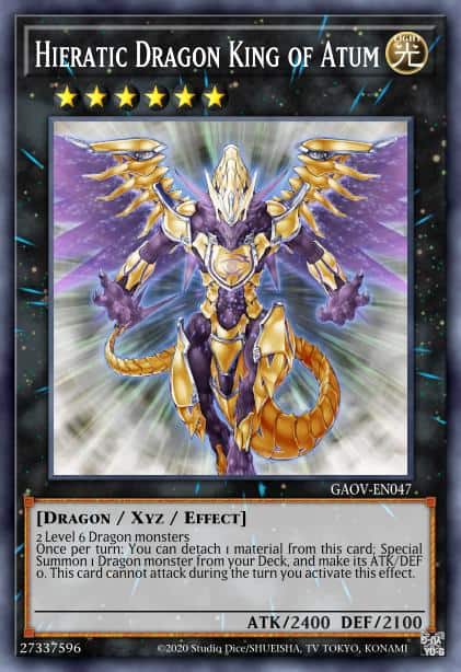 Hieratic Dragon King of Atum - (Duel Power) - (DUPO-EN092) - (Ultra Rare)