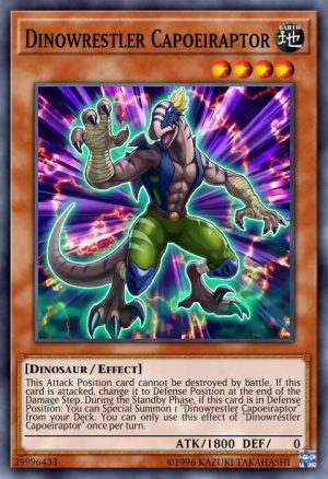 Dinowrestler Capoeiraptor - (2019 Gold Sarcophagus Tin Mega Pack) - (MP19-EN157) - (Common)