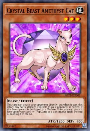 Crystal Beast Amethyst Cat - (Ra Yellow Mega Pack) - (RYMP-EN041) - (Super Rare)