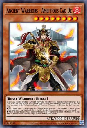 Ancient Warriors - Ambitious Cao De - (Eternity Code) - (ETCO-EN020) - (Super Rare)