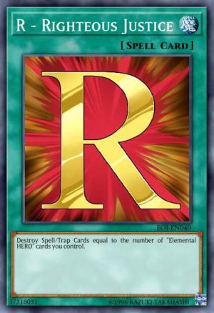 R - Righteous Justice - (Starter Jaden Yuki) - (YSDJ-EN031) - (Common)