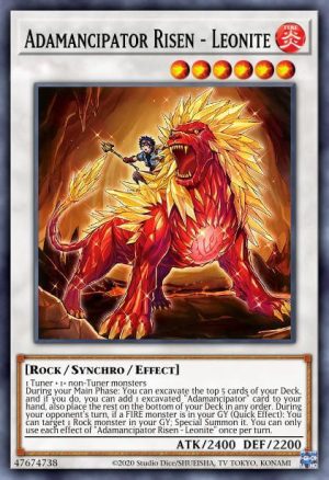 Adamancipator Risen - Leonite - (2021 Tin of Ancient Battles) - (MP21-EN230) - (Ultra Rare)