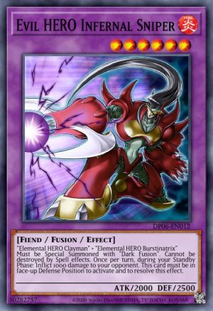 Evil HERO Infernal Sniper - (Duelist Pack Jaden Yuki 3) - (DP06-EN012) - (Super Rare)