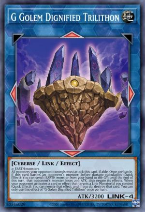 G Golem Dignified Trilithon - (Battles of Legend Crystal Revenge) - (BLCR-EN045) - (Secret Rare)