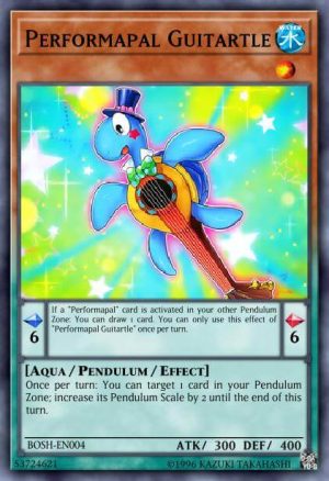 Performapal Guitartle - (OTS Tournament Pack 1) - (OP01-EN009) - (Super Rare)