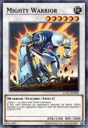 Mighty Warrior - (Legacy of the Valiant) - (LVAL-EN096) - (Common)