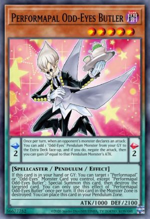 Performapal Odd-Eyes Butler - (Battles of Legend: Monstrous Revenge) - (BLMR-EN028) - (Ultra Rare)