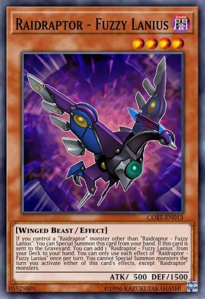 Raidraptor - Fuzzy Lanius - (Wing Raiders) - (WIRA-EN017) - (Common)