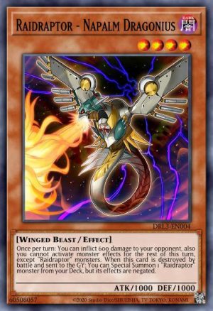 Raidraptor - Napalm Dragonius - (Dragons of Legend Unleashed) - (DRL3-EN004) - (Ultra Rare)