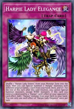 Harpie Lady Elegance - (Legendary Duelists Sisters of the Rose) - (LED4-EN005) - (Rare)