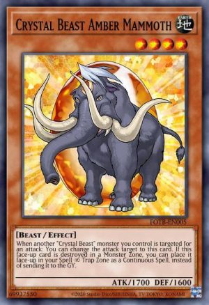 Crystal Beast Amber Mammoth - (Duelist Pack Jesse Anderson) - (DP07-EN005) - (Common)