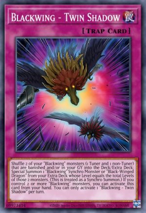 Blackwing - Twin Shadow - (Dueling Heroes Tin) - (MP23-EN207) - (Common)