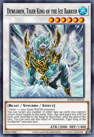 Dewloren, Tiger King of the Ice Barrier - (Hidden Arsenal Chapter 1) - (HAC1-EN052) - (DT Ultra Rare)