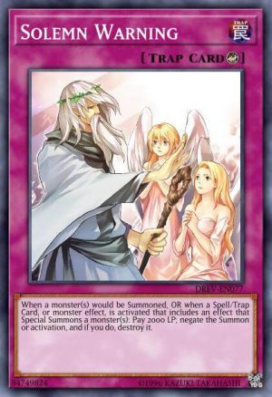 Solemn Warning - (Noble Knights of the Round Table Box Set) - (NKRT-EN035) - (Platinum Rare)