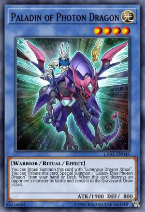 Paladin of Photon Dragon - (Legacy of the Valiant) - (LVAL-EN045) - (Rare)