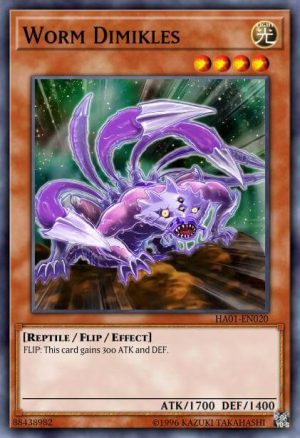 Worm Dimikles - (Hidden Arsenal) - (HA01-EN020) - (Super Rare)