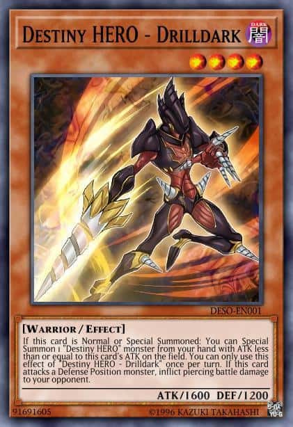 Destiny HERO - Drilldark - (Legendary Hero Decks) - (LEHD-ENA11) - (Common)