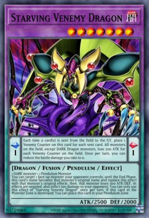 Starving Venemy Dragon - (Brothers of Legend) - (BROL-EN034) - (Secret Rare)