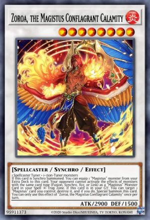 Zoroa, the Magistus Conflagrant Calamity - (2022 Tin of the Pharaoh's Gods) - (MP22-EN212) - (Common)