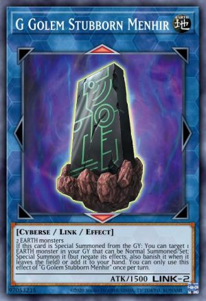 G Golem Stubborn Menhir - (Battles of Legend Crystal Revenge) - (BLCR-EN043) - (Ultra Rare)