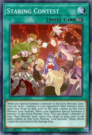 Staring Contest - (2019 Gold Sarcophagus Tin Mega Pack) - (MP19-EN042) - (Rare)