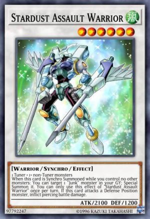 Stardust Assault Warrior - (2018 Mega-Tins) - (CT15-EN008) - (Ultra Rare)