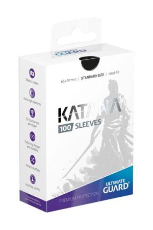 UGD Katana Sleeves Standard Size Black 100 Pack