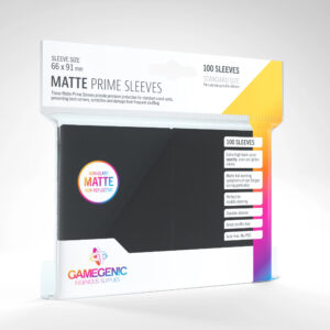 GameGenic - MATTE Prime Sleeves: Black (100) (On Demand)