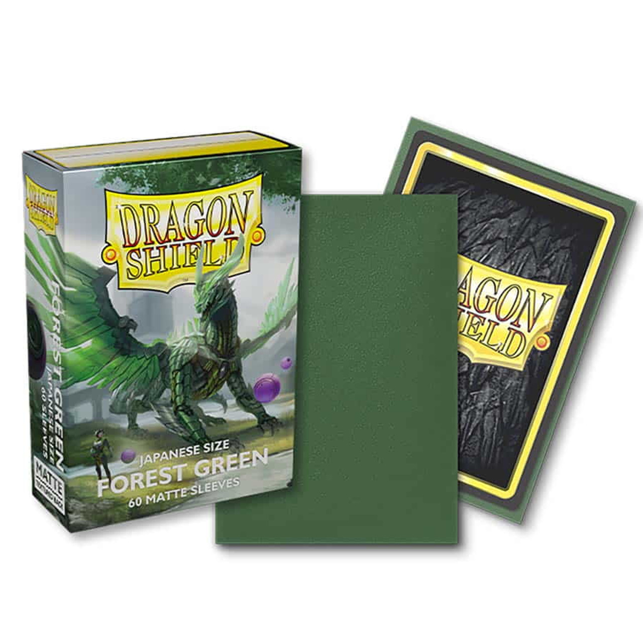 Dragon Shield Japanese Size Matte Sleeves Forest Green