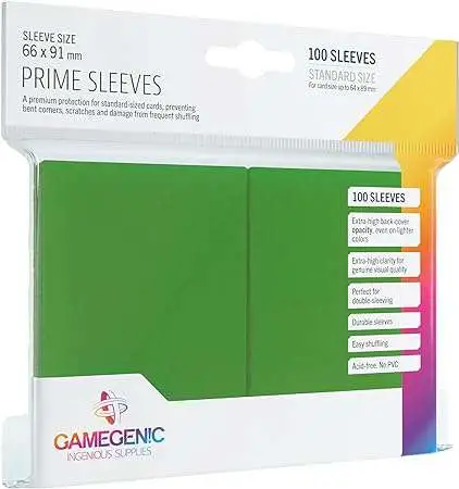 GameGenic - Matte Prime Sleeves: Green (100)