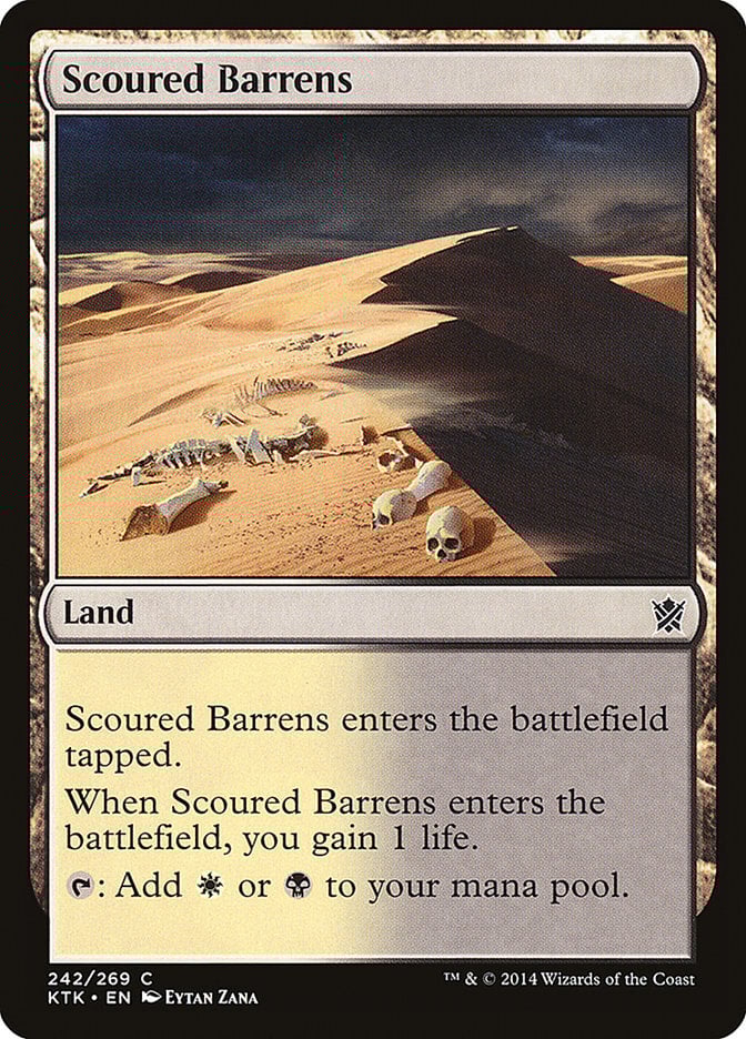 Scoured Barrens - Khans of Tarkir-(242)