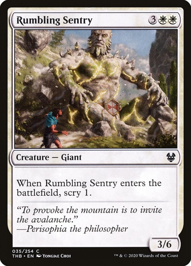 Rumbling Sentry - Theros Beyond Death-(035)