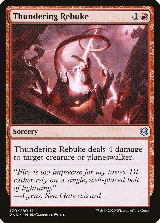 Thundering Rebuke - Zendikar Rising-(170)