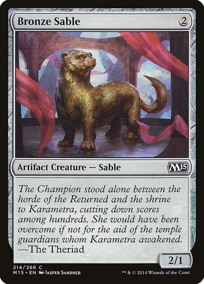 Bronze Sable - Magic 2015 Core Set-(214)