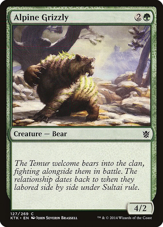 Alpine Grizzly - Khans of Tarkir-(127)