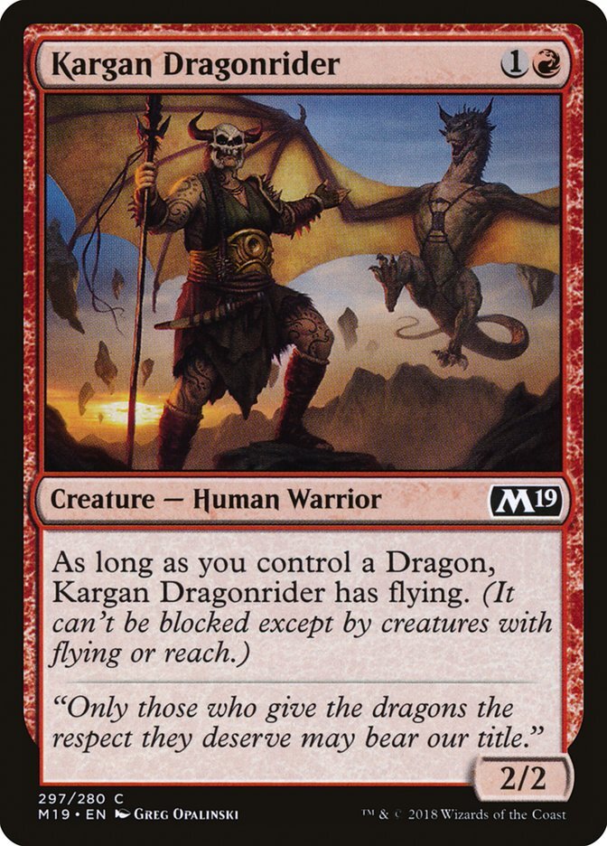 Kargan Dragonrider - Core Set 2019-(297)