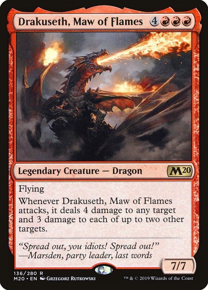 Drakuseth, Maw of Flames - Core Set 2020-(136)