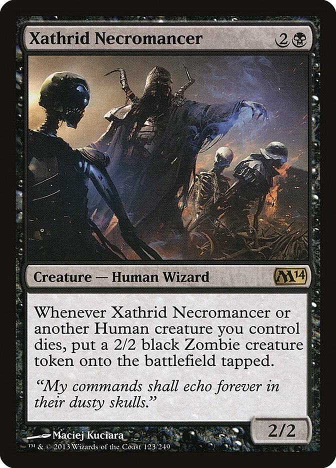 Xathrid Necromancer - Magic 2014 Core Set-(123)