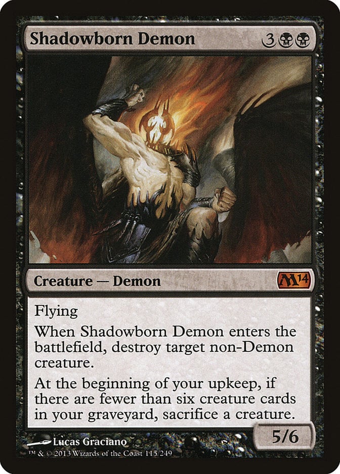 Shadowborn Demon - Magic 2014 Core Set-(115)