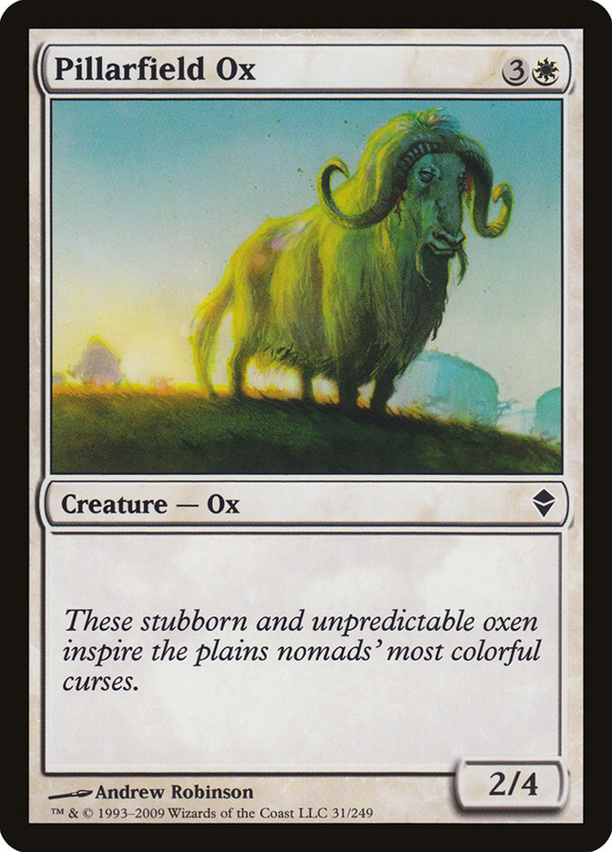 Pillarfield Ox - Zendikar-(031)
