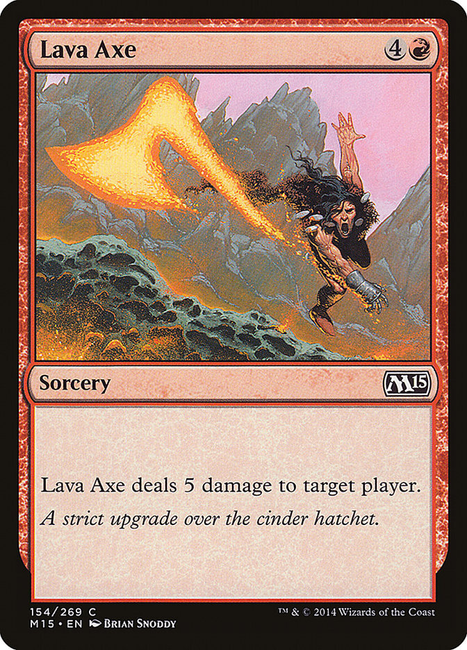 Lava Axe - Magic 2015 Core Set-(154)