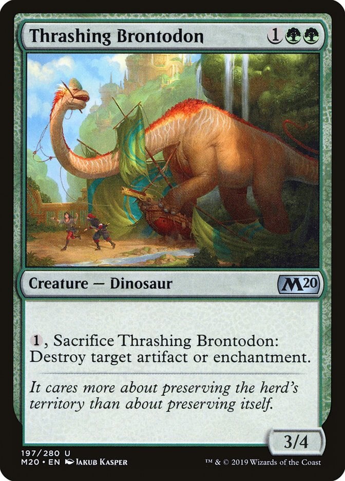 Thrashing Brontodon - Core Set 2020-(197)