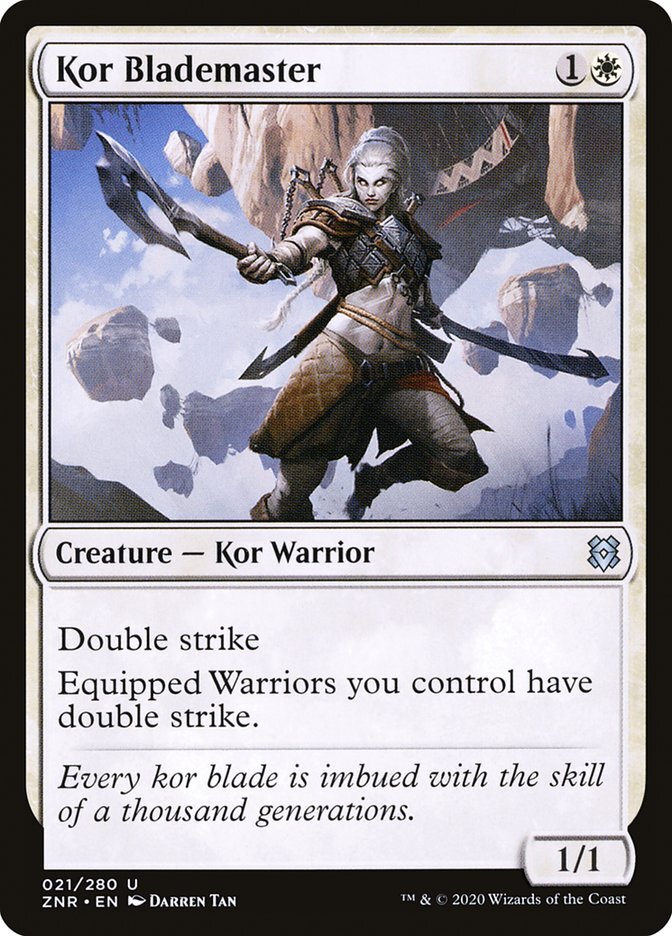 Kor Blademaster - Zendikar Rising-(021)